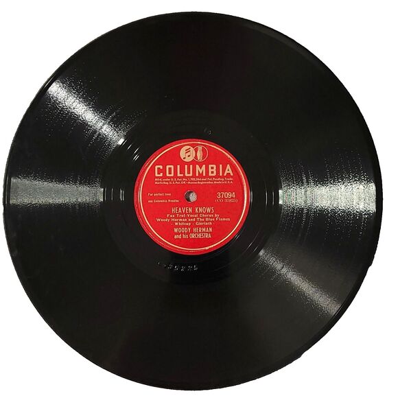 Woody Herman 78 No Don't Stop! / Heaven Knows Columbia 37094 E- Jazz - Picture 2 of 2